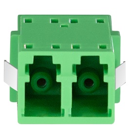 Produktbild MVT 204 005  -  Glasfaser Kupplung LC Duplex, set à 12 Stück, ohne Flansch, grün